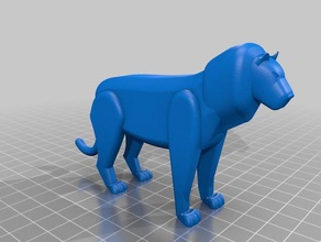 lion animals 3d print model - Mito3D