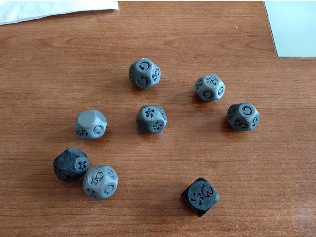 l5r 5 ° edizione dadi rpg 3D print model - Mito3D