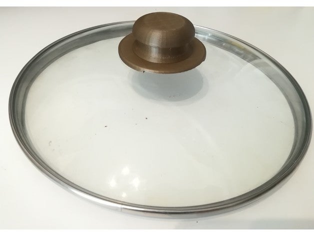 replacement handle knob frying pan glass cover poign&eacutee pour couvercle casserole verre kitchen dining poigne tefal 3D print model - Mito3D