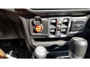 botão de fogo automotivo 3d print model - Mito3D