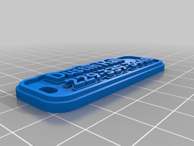 dustin keychain keychains customized 3D print model - Mito3D