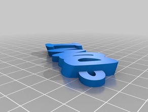 domi Schlüsselanhänger angepasst 3d print model - Mito3D