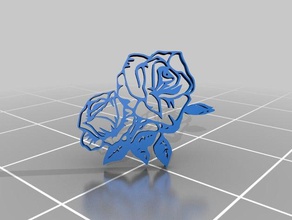 rosas 2d arte 3d print model - Mito3D