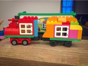 duplo enganche de remolque conjunto juguete juego accesorios lego 3d print model - Mito3D