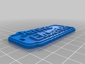 jenna elderkin keychains customized 3d print model - Mito3D