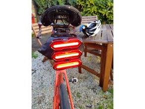 multi taillight clip outdoor garden bicycle light mount bike cycling led 3d print model - Mito3D