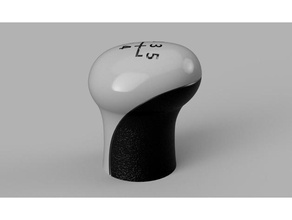 citroen c5 gear shift stick knob 5 speed automotive 3d print model - Mito3D