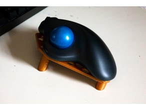 ergonomic wedge thumb-style trackballs office 3d print model - Mito3D