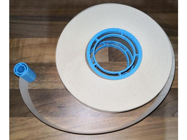 universal de cola personalizables organización personalizado filamento soporte bobina casa la etiqueta las etiquetas openscad papel almacenamiento 3D print model - Mito3D