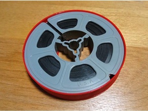 3-inch 8mm film reel holder case camera 3d print model - Mito3D