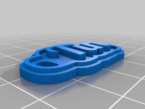 teneke Anahtarlık özelleştirilmiş 3d print model - Mito3D