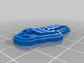 lean keychains customized 3d print model - Mito3D