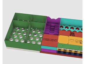 el descenso v1 insertar de juguete juego accesorios boardgame inserta organizador 1er 1ª edición 3d print model - Mito3D