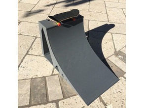 14 quarter pipe tastiere skateboard giocattolo gioco accessori l'astronomia half rampetta 3d print model - Mito3D