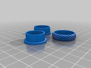 size 7 fidget spinner ring rings customized 3d print model - Mito3D