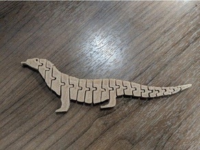 articulated komodo dragon other lizard 3d print model - Mito3D