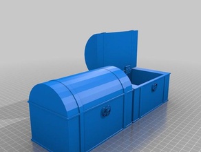 baú do tesouro mecânico brinquedos 3d print model - Mito3D