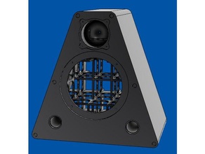 cabinet 2-way ported loudspeaker audio tweeter woofer 3d print model - Mito3D