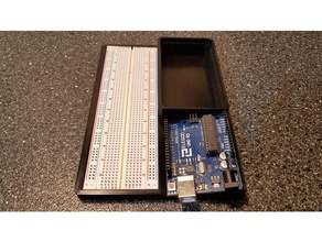 arduino tezgah tester elektronik kutusu leonardo monte edin uno breadboard 3d print model - Mito3D