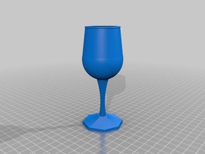 verre à vin becher cuisine manger 3d print model - Mito3D