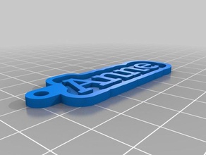 anne 20 keychains customized 3d print model - Mito3D