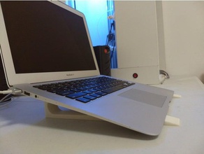 macbook air 13 mid 2013 stand computer 3d print model - Mito3D