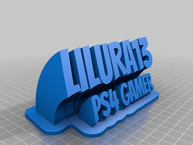 ps4 gamer office personalizado 3D print model - Mito3D