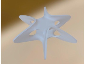 tríptico de la estrella colgante matemáticas art 3d en licuadora blender3d blender archivo geométricas geométrico diseño geometría el collar los collares colgantes sagrada sketchfab 3d print model - Mito3D