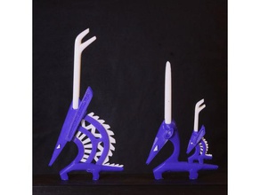 antilope famiglia sculture 3d print model - Mito3D