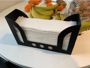 porta tovagliolo di carta famiglia materiali consumo cucina 3d print model - Mito3D