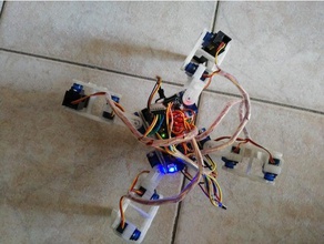 12 dof quad robot robotics 3d print model - Mito3D