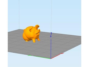 supportless cute pig 3d printer test printing tests calibration cube filament funny no support 3d print model - Mito3D