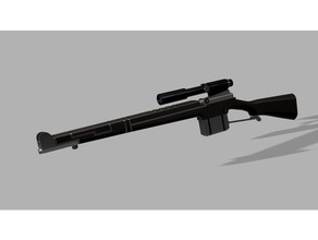 le tireur d'élite robuste enfield à la carabine laser jouet jeu accessoires 28mm warhammer 40k 3d print model - Mito3D