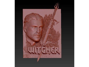 witcher 3d impressão jogos geralt pano 3d print model - Mito3D