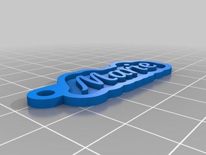 marie Anahtarlık özelleştirilmiş 3d print model - Mito3D