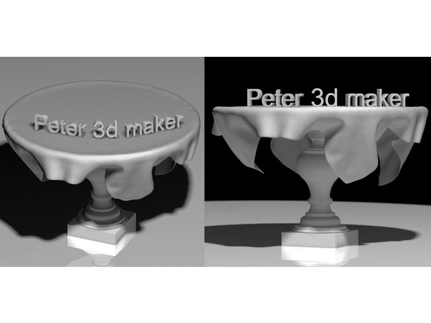 table sheet props 3D print model - Mito3D