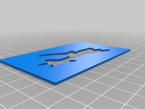 bomber Schablone Kunst tools angepasst 3d print model - Mito3D