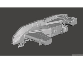 yıldız vatandaş drake cutlass yarıya araç uzay gemisi 3d print model - Mito3D