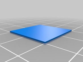 single layer test square 3d printing tests calibration freecad 3d print model - Mito3D