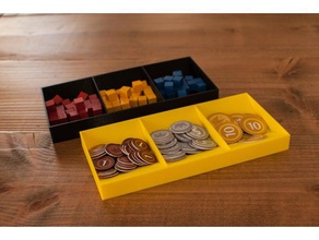 personalizzabile gioco da tavolo cassetto dei componenti giochi boardgames accessori inserti organizzatore 3d print model - Mito3D