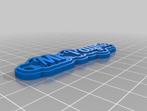 mi personalizados multilínea tag llavero llaveros 3d print model - Mito3D