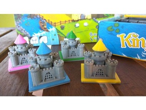 kingdomino castelos jogos 3d print model - Mito3D