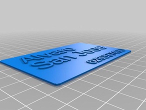 meine individuelle Visitenkarte Zeichen logos 3d print model - Mito3D