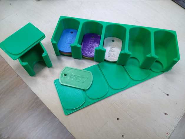 travel box filament sample tokens other 3D print model - Mito3D