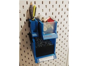 sk&aringdis cassetto del sistema strumento i titolari caselle cassetti ikea skadis pegboard 3d print model - Mito3D