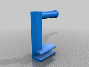 easy spoolholder 20 mm shelf 3d printer accessories spool holder 3d print model - Mito3D