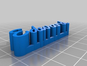edward esculturas personalizado 3d print model - Mito3D