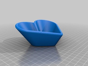 heart shaped saftigen Pflanzer Topf Dekor Liebe Sukkulenten 3d print model - Mito3D