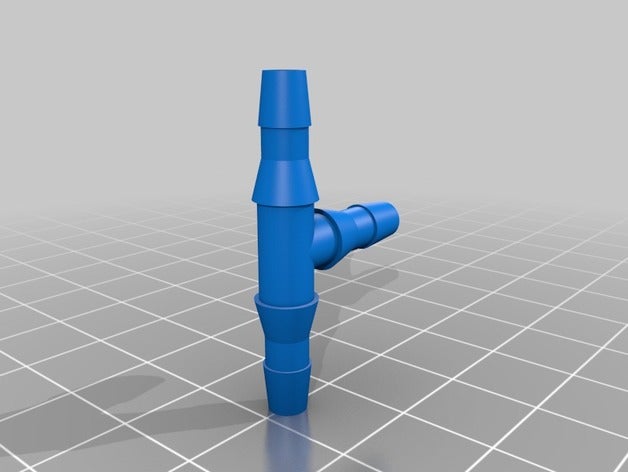 triple raccord de tuyau plein air jardin 3D print model - Mito3D