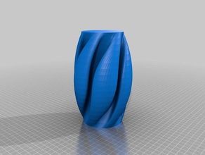 meine angepasste gewellte vase Fabrik Dekor 3d print model - Mito3D